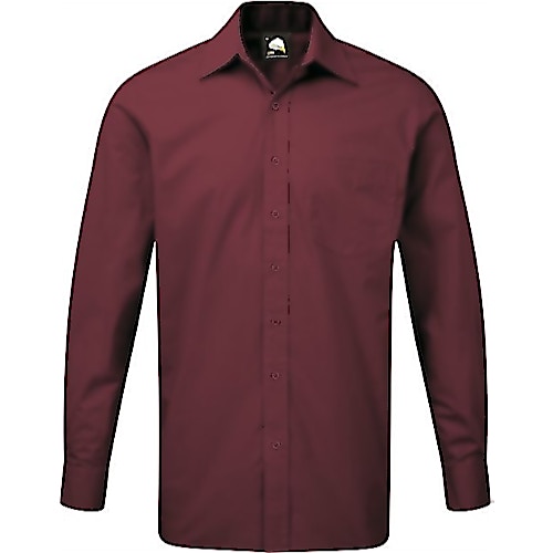 ORN Premium Manchester Long Sleeve Shirt Burgundy